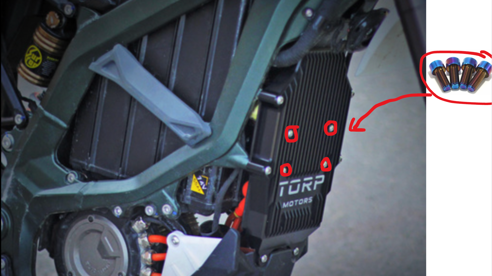 ultra bee controller titanium bolts